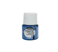 Pébéo – Peinture Céramique – Opaque, Effet brillant, Finition laquée – Bleu 45 ml