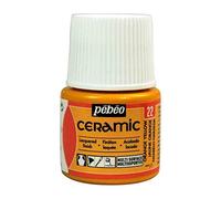 3253124 peinture a froid céramique flacon de 45ml jaune orange