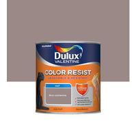 Dulux Valentine Color Resist Pièces à Vivre - Peinture Intérieure Murs, Plafonds, Boiseries - Lessivable et Résistante - Couleur : Brun Cachemire - 0,5 L