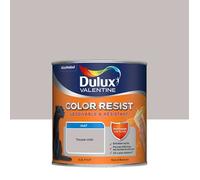Dulux Valentine Color Resist Pièces à Vivre - Peinture Intérieure Murs, Plafonds, Boiseries - Lessivable et Résistante - Couleur : Taupe Clair - 0,5 L