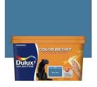Dulux Valentine Color Resist Pièces à Vivre - Peinture Intérieure Murs, Plafonds, Boiseries - Lessivable et Résistante - Couleur : Zinc Bleu - 2,5 L - 5351578