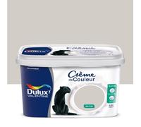 Dulux Valentine Crème de Couleur - Peinture multi-supports intérieure - Satin Galet 2,5 L