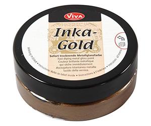 Peinture crème métallisée 'Viva Decor - Inka-Gold' Brun doré 62.5g