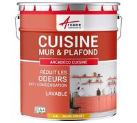 Peinture cuisine lessivable absorbe les odeurs Jaune Genet - RAL 1032 2.5 L