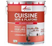 Peinture cuisine lessivable absorbe les odeurs Bleu Pastel - RAL 5024 2.5 L