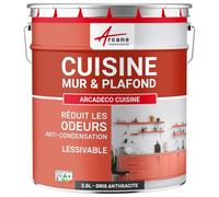 Peinture cuisine lessivable absorbe les odeurs Gris Anthracite - RAL 7016 2.5 L
