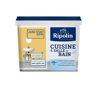 Peinture décoration cuisine & salle de bain satin 2L RIPOLIN - Ton: Jaune peské