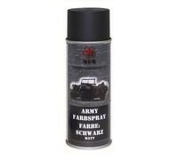 Peinture de camouflage en spray NATO 400 ml MFH - Black Mat