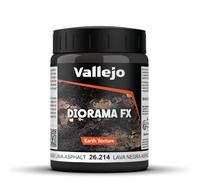 Createx Vallejo Peinture de maquette texturée Black Lava 200 ml – Choix de textures