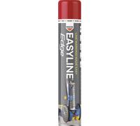 Peinture de marquage linéaire Easyline Edge 750ml rouge aérosol ROCOL 6 pces
