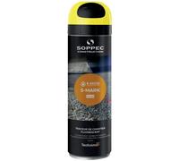 SOPPEC Peinture de marquage provisoire S-MARK fluorescente 3 à 6 mois 500 ml Jaune