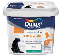 Peinture de rénovation meuble Dulux Valentine - 0,5 l - Blanc Satin