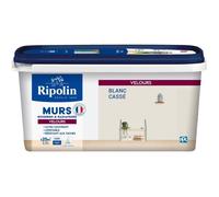 Ripolin Peinture intérieure multi-supports – Ultra couvrante Monocouche – Blanc cassé Velours 2,5 L