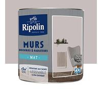 Peinture décoration murs boiseries & radiateurs mat 0,5L RIPOLIN - Ton: Gris lumière
