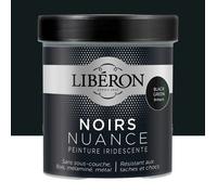 Libéron Peinture décorative Les noirs nuance, Black green brillant, 500ml