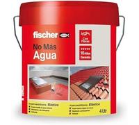 Peinture d'étanchéité Fischer - Seau 1kg - Blanc avec fibres - Résistant à l'eau et extérieur