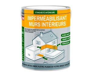 Peinture d'étanchéité, imperméabilisante - murs intérieurs, platres, pierres, briques, ciment, béton durcisseur PROCOM 0.75 litres Incolore
