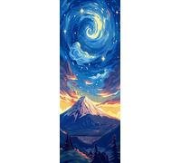 Peinture diamant, paysage, 60x160 cm, style réaliste
