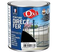 PEINTURE DIRECT FER NOIR BRILLANT RAL 9005 0.5L