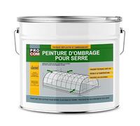 Peinture d'ombrage pour serre classique, durée d'ombrage 8 mois, produit filtrant pour serre verre et plastique PROCOM 25 Kg