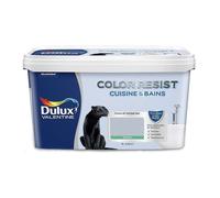 Peinture - DULUX VALENTINE - Color Resist - Galet Poli - Satiné - 2 L - Résistante à l'humidité