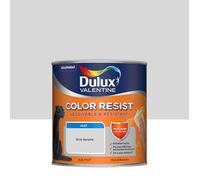 Dulux Valentine Color Resist Pièces à Vivre - Peinture Intérieure Murs, Plafonds, Boiseries - Lessivable et Résistante - Couleur : Gris Tendre - 0,5 L
