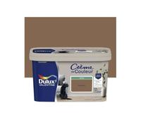 Dulux Valentine Crème de Couleur - Peinture multi-supports intérieure - Satin Havane 2,5 L