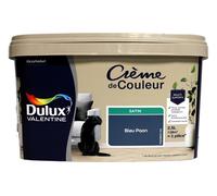 Dulux Valentine Peinture multi-supports intérieure Crème de Couleur Satin Bleu Paon 2,5 L