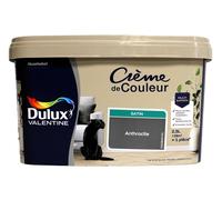 Dulux Valentine - Peinture multi-supports intérieure - Crème de Couleur - Satin Anthracite 2,5 L