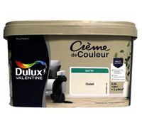 Dulux Valentine Crème de Couleur - Peinture multi-supports intérieure - Satin Galet 2,5 L