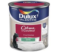 Peinture - DULUX VALENTINE - Crème de Couleur - Satin - Framboise - 0.5L