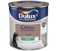 Peinture - DULUX VALENTINE - Crème de Couleur - Satin - Taupe - 0.5L