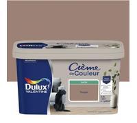 Dulux Valentine Crème de Couleur - Peinture multi-supports intérieure - Satin Taupe 2,5 L