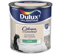 Peinture - DULUX VALENTINE - Crème de Couleur - Satiné - Beige caravane des sables - 0.5L