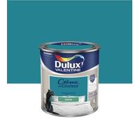 Peinture - DULUX VALENTINE - Crème de Couleur - Satiné - Bleu Acapulco - 0.5L