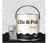 Peinture Effet Pailleté pour Murs & Plafonds - POK PAILLETTE - 2,5L - Lait de Rose