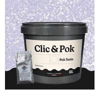 Peinture Effet Pailleté pour Murs & Plafonds - POK PAILLETTE - 5L - Sorbet Violet