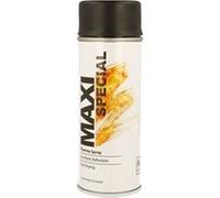 Peinture émail aérosol MAXICOLOR Noir Mat Haute Température 650°C 400 ml