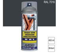 Peinture anthracite brillant MOTIP RAL7016 400ml -aerosol-