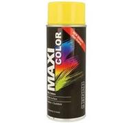 Peinture en aérosol MAXICOLOR Jaune Zinc RAL 1018 brillant 400 ml MX1018 Jaune zinc brillant (RAL 1018)
