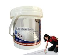 Peinture Époxy Pour Sol - Revêtement Autolissant, Finition Marbre Brillant | Formule De Sable Coloré Antidérapant À Base D'eau, Solution De Finition Du Béton Durable, Mise À Niveau De La surfaceEn Bo