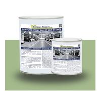 Peinture époxy sol et mur satinée Kit de 1 Kg Vert RAL 6021