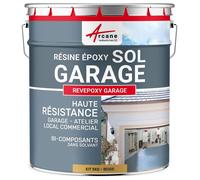 PEINTURE EPOXY SOL GARAGE - REVEPOXY GARAGE - 5 kg (jusqu'à 16 m² en 2 couches) Beige - RAL 1001