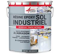 Peinture Époxy Sol Industriel et Parking Trafic Intensif 5 Kg Gris Basalte