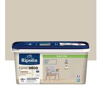 Peinture esprit deco multi-supports - RIPOLIN - 434162 - Beige wes - Satin - 2,5 L