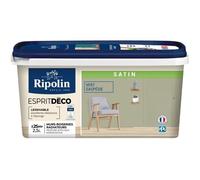 Ripolin Peinture Esprit Déco multi-supports 445877 Vert Gaspésie Satin Ecolabel 2,5 L