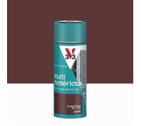 Peinture extérieure aérosol Multi-matériaux - Rouge basque RAL 3004 - Satin - V33 - 400ml