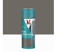 V33 - Aérosol - Bombe Peinture Extérieure Multi-matériaux - Peinture Antirouille - Mobiliers, Fenêtres, Portails, Grilles - Séchage Rapide et Tendu Bon - Teinte Taupe Satin - 400 ml