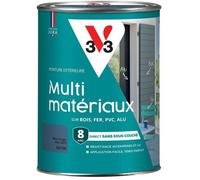V33 Peinture extérieure multi-matériaux, Bleu orage satin 1,5L