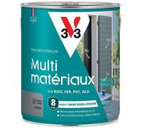 V33 Peinture extérieure Multi-matériaux, Gris galet satin 2,5L